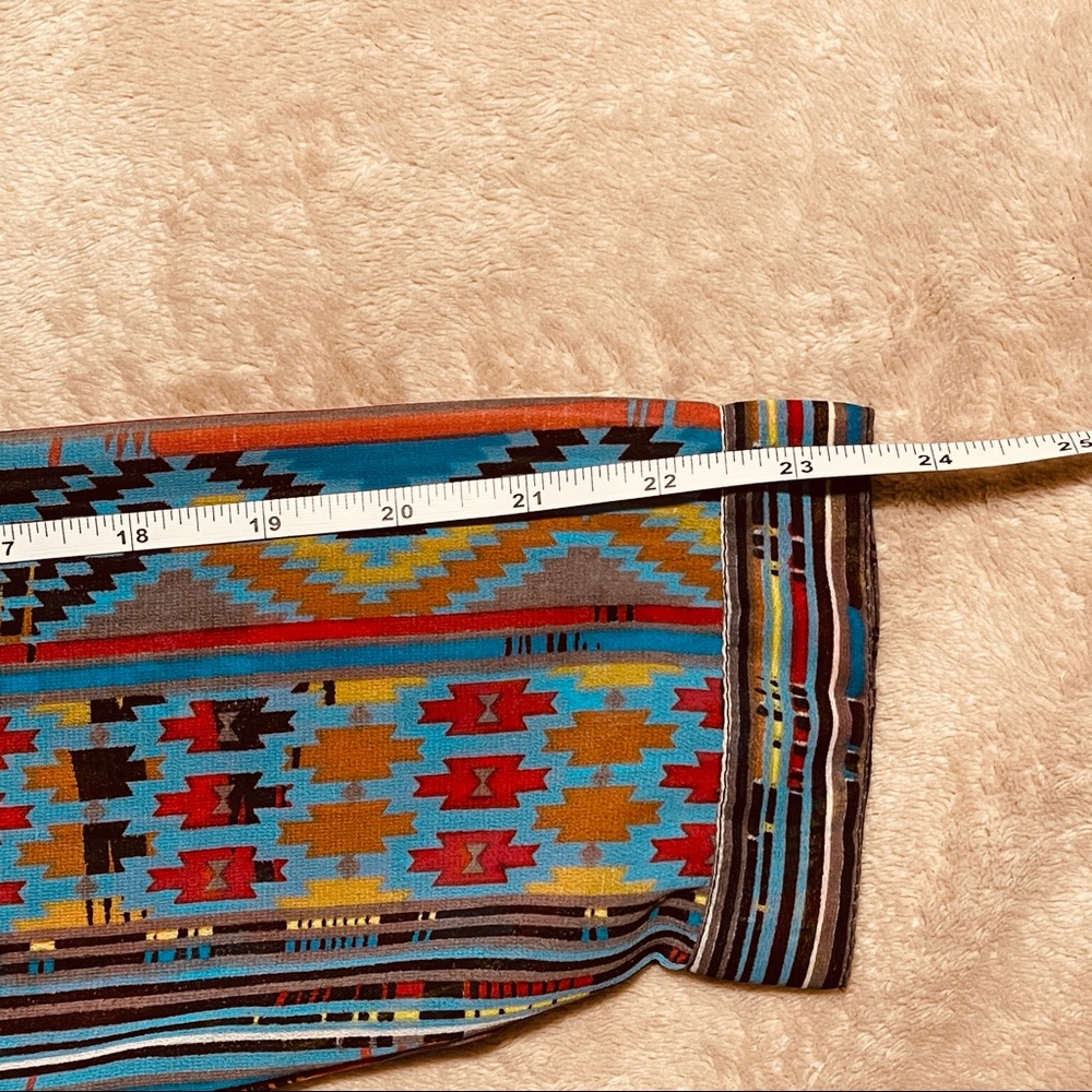 Sheer Aztec Print Top - Picture 7 of 10